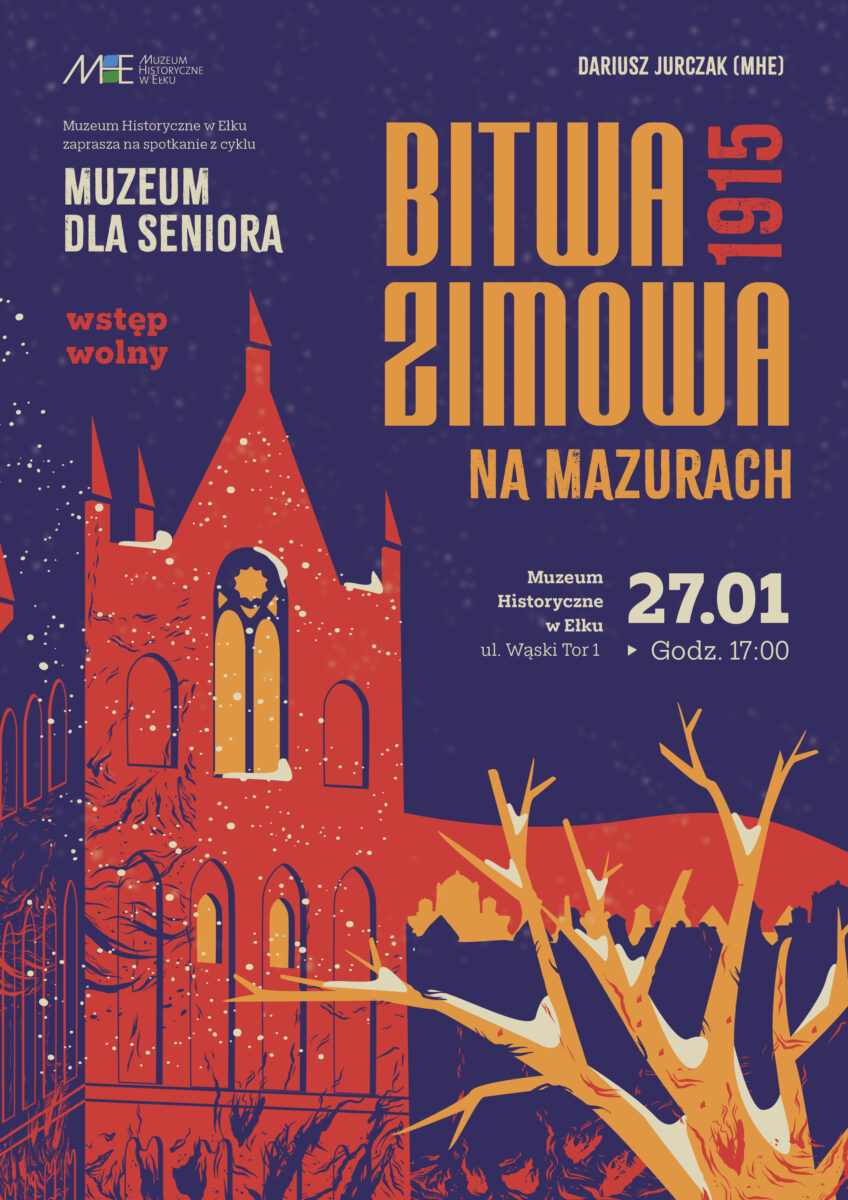 Plakat wydarzenia Muzeum dla Seniora: Bitwa zimowa na Mazurach